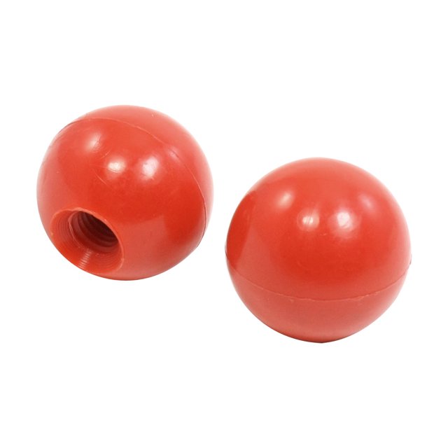 Unique Bargains 2Pcs 0.39' Dia Thread 1.34' Diameter Handle Balls Joystick Knobs Red for Machine