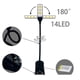 thumbnail image 3 of Dual Heads 14 LED Touch Control Reading Light with 8 Brightness USB Rechargeable Eye Care Book Light Clip on Book/Desk,B, 3 of 5