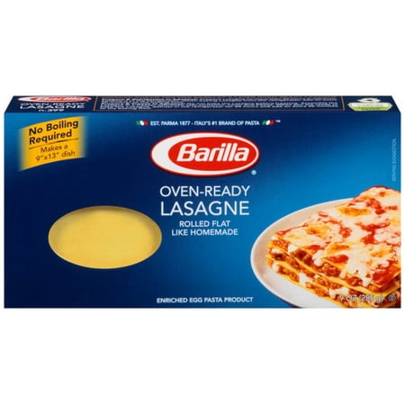 (4 pack) Barilla Pasta Oven-Ready Lasagne, 9.0 OZ (Best Ready Made Noodles)