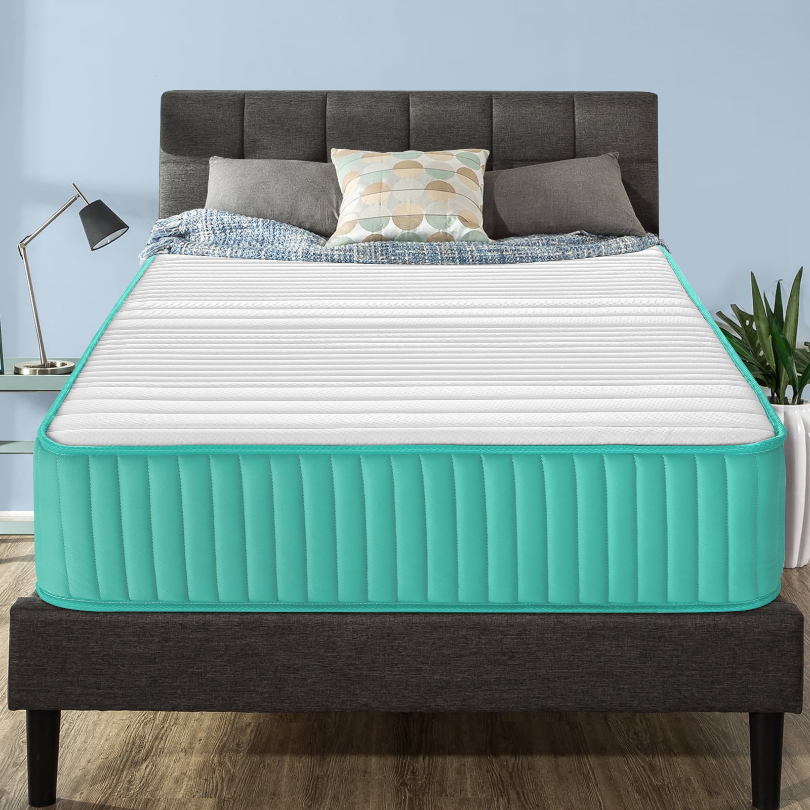 VFD 12 inch Full Size Hybrid Mattress - Medium Firm, Memory Foam & Pocket Springs, Motion Isolation, Edge Support, Pressure Relief, Ships Compressed