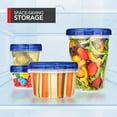 thumbnail image 3 of Stock Your Home 32oz Plastic Containers with Twist Top Lids (6 Pack), Quart Freezer Containers with Lids for Leftover Food, Airtight Reusable Soup Containers with Lids, Microwave and Dishwasher Safe, 3 of 9