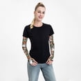 thumbnail image 6 of Easygdp Rabbits on Floral Adult Ice Silk Sunscreen Arm Cover with Thumbhole, Cooling Compression Arm Cover for Running, 6 of 8
