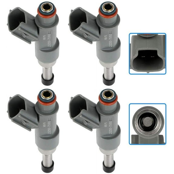 Fuel Injectors ECCPP 4 pcs 12 Holes Fuel Injector Kit 23209-79155 fit for 2010 for Toyota for 4Runner 2.7L, 2005-2014 for Toyota for Tacoma 2.7L