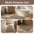thumbnail image 4 of VUNATE Kitchen Rugs 17"x30" Woven Non Slip Kitchen Mat, Absorbent Washable Kitchen Rug with Durable Backing, Soft Low Profile Floor Mat for Kitchen Sink, Entryway, Laundry Room Brown, 4 of 7