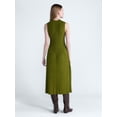 thumbnail image 2 of Scoop Women's and Women's Plus Mock Neck Midi Sweater Dress, Size XS-4X, 2 of 6