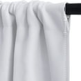 thumbnail image 5 of KBOOK 1/2 Panels Tier Curtains Blackout Rod Pocket Short Window Curtains for Kitchen, 52" x 18", White, 5 of 7