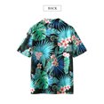 thumbnail image 3 of ZXSXSY Womens Hawaiian Floral Print Button-Up Short Sleeve Shirts, 3 of 8