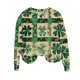 thumbnail image 2 of Xuyuer St. Patrick's Day Round Neck Sweatshirt for Women Lucky Shamrock Long Sleeve Shirt Ireland Gift Clover Print Fit Casual Pullover Fashion Loose Tops, 2 of 5