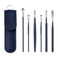 thumbnail image 1 of Fiudx Ofertas Flash Del Día Juego De Cucharas Para Excavar orejas De Acero Inoxidable, Herramienta Para Excavar orejas, Cuchara Para Excavar orejas, Juego De Seis Piezas, 1 of 2