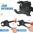 thumbnail image 6 of iCrimp 1/2" & 3/4" Angled Head PEX Pipe Crimping Tool 2PCS with One PEX Pipe Tube Cutter suit ASTM F1807, IWS-C, 6 of 8