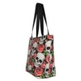 thumbnail image 3 of Kdxio Skull and Roses Women Reusable Grocery Bags Foldable Ripstop,Reusable Shopping Bags for Shopping,Gym,Gift, 3 of 7