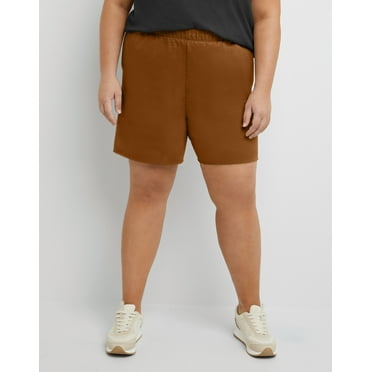 Hanes Originals Women's French Terry Shorts, 5" (Plus Size) Allgood Gold 4X