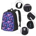 thumbnail image 3 of Sigee Blue Skull Rose for Simple large capacity backpack Travel Laptop Backpack, Business for Travel and Daily Use, 3 of 9