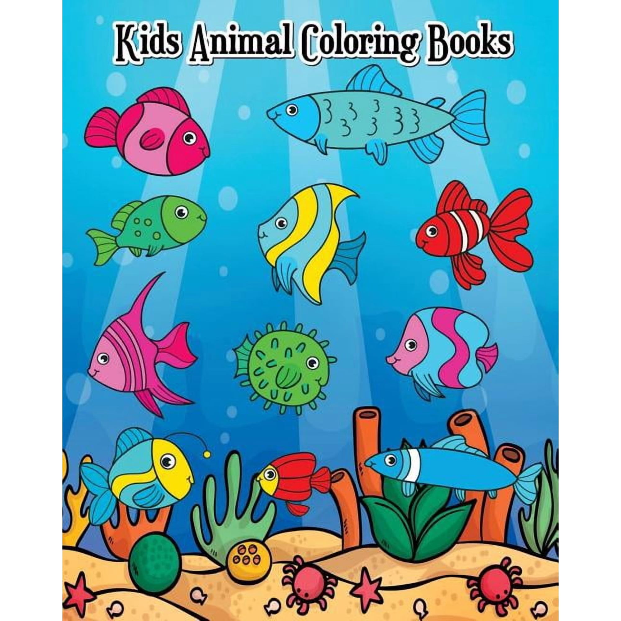 Kids Animal Coloring Books: The Deep Dive Underwater Ocean Coloring Book (Jumbo Coloring Book), (Paperback)