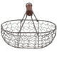 thumbnail image 1 of Cesta de almacenamiento de metal pequeña para encimera de cocina, contenedor de frutas y verduras, soporte de hierro para exhibición, cesta de malla metálica para cocina de estilo rústico., 1 of 6