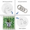 thumbnail image 4 of St. Patrick's Day Shower Curtain, Waterproof Shower Curtains for Bathroom, Spring Lucky Shamrock Cute Puppy Green Plaid Washable Fabric Bathtub Curtain Set Bath Decor with 12 Hooks Extra Long 72"x96", 4 of 8