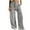 Gray, variant on Honeeladyy Work Pants for Women,Fashion Women's Spring/Summer Large Pocket Zipper Button Tight Pants