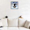 thumbnail image 5 of Pingüino de pintura de diamantes DIY 5D, pintura de diamantes de imitación de cristal bordado de punto de cruz, arte artesanal para decoración de la pared del hogar 30x30cm Feliz Sencillez, 5 of 5