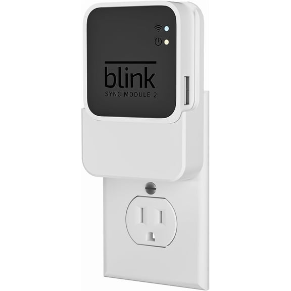 Outlet Wall Mount for Sync Module 2, 2-in-1 Charging Station(Mount & Charger) - Space-Saving Bracket for Security Camera, Easy Installation & Flexible Placement