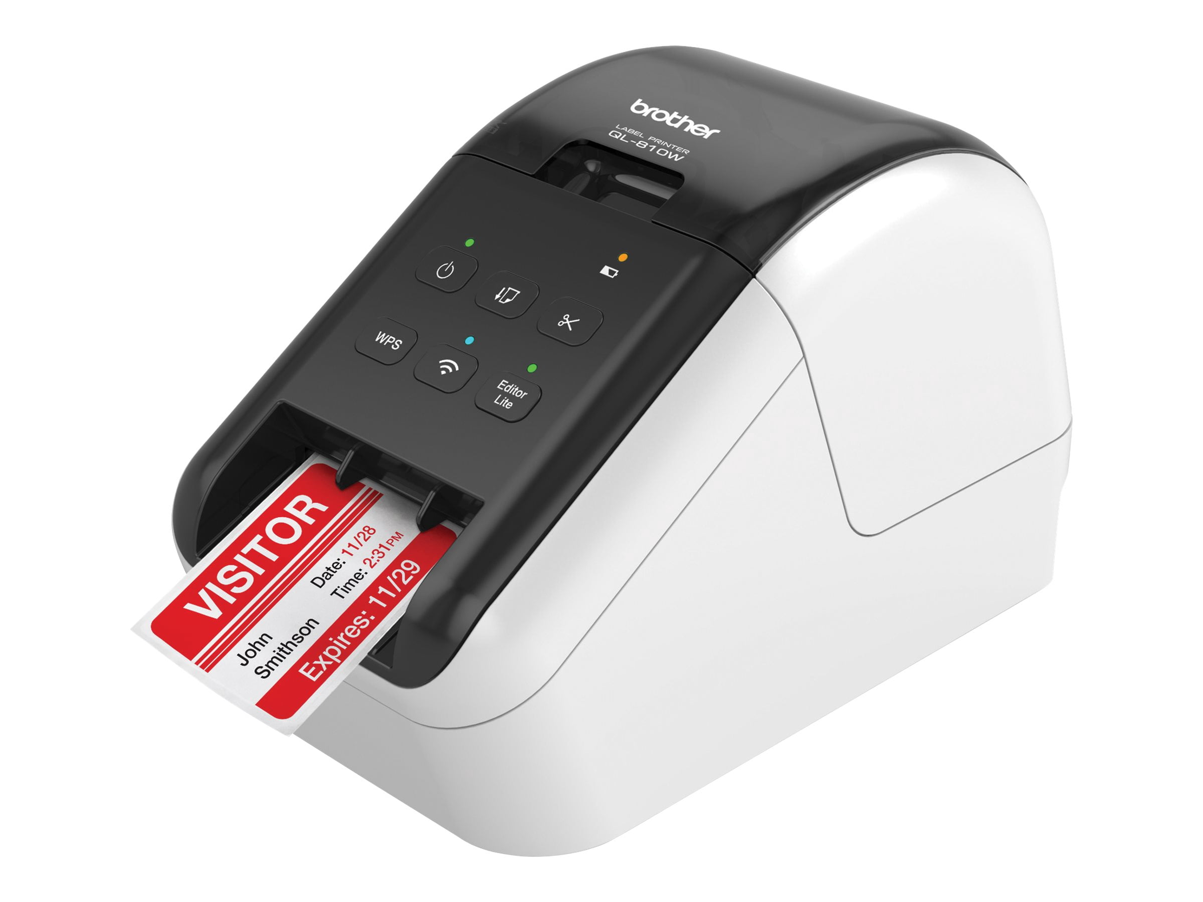 Brother QL-810W Ultra-Fast Direct Thermal Label Printer – Wireless, USB, High-Speed Desktop Label Maker