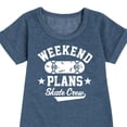 thumbnail image 3 of Instant Message - Skateboarding - Weekend Plans Skate Crew - Toddler & Youth Girls Fleece Dress, 3 of 6