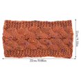 thumbnail image 3 of Qarigey Diademas para invierno y otoño, Protector de cabeza de ganchillo a prueba de viento, orejeras gruesas ajustables para mujer, Accesorio para el cabello Hilo rojo+color, 3 of 6