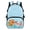 Capybara Axolotl Splash Print, variant on Cat Iris Floral Design Comfortable Backpack, Polyester Adjustable Shoulder Straps Lightweight School Backpack for Travel Daily Use