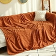 thumbnail image 4 of Dowbom Soft Sofa Cover,1-Piece Sofa Slipcover Towel Universal Non-slip Furniture Protector Full size thick Dust-Proof Jacquard Couch Cover for Living Room Bedroom-180x180cm-orange, 4 of 8