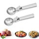 thumbnail image 1 of 2 cucharas para helado con gatillo, acero inoxidable, cuchara para helado de metal, apta para lavavajillas, 1 of 7