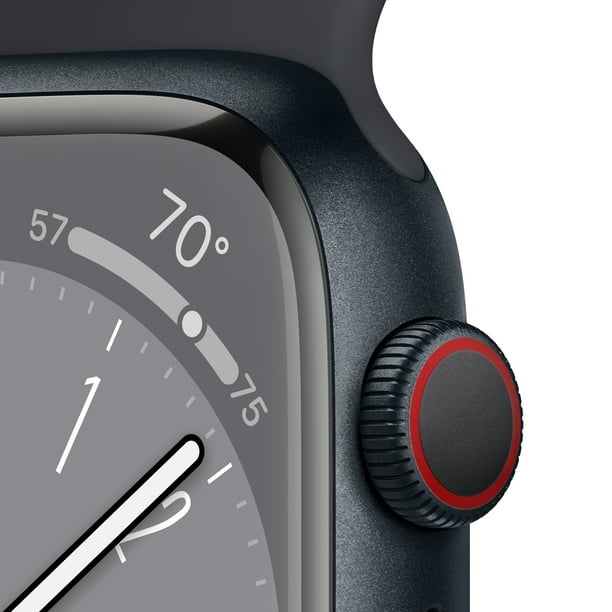 Apple Watch Series GPS + Cellular 45mm Aluminum Case with Midnight Sport Band - M/L - Walmart.com