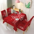 thumbnail image 1 of CNKOO Table Cloth Christmas Theme Design Non-Fading Cloth Wedding Party Chair Cover for Dinning Room, 1 of 13