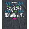 thumbnail image 3 of Jaws - No Swimming - Men's Short Sleeve Graphic T-Shirt, 3 of 5