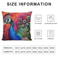 thumbnail image 5 of Orinice Colorful Feathers Graphic Decorative Cushion Throw Pillow Cover for Home Living Room Bedroom, Soft and Durable 1PC 22x22in, 5 of 5