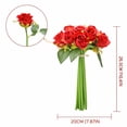 thumbnail image 3 of 12 Artificial Roses in Hand Bouquet | Silk Flowers for Holiday Gifts & Home Decor | Long-Lasting Faux Rose Arrangement, 3 of 5