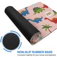 thumbnail image 6 of Long Mouse Pads for Desk,Pink Dinosaur and Rainbow Pattern Desk Mats on Top Of Desks, Desk Mouse Pad Extra Large with 3mm Non-Slip Base and Stitched Edge for Gaming,Office,Work,Home 31.5"x11.8", 6 of 6