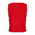 thumbnail image 4 of Diufon Tank Tops for Women Casual Solid Color Slim Blouses Summer Round Neck Sleeveless Tees, 4 of 5