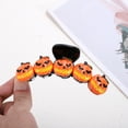thumbnail image 4 of Unique Bargains 1 Pc Claw Clip Halloween Pumpkin Hair Clip for Women Black Orange, 4 of 5