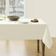 thumbnail image 1 of SHIQI-Ivory Tablecloth, Farmhouse Linen Style Table Cloth Rectangle Table Cloths 60 x 104 Inch Off White, Wrinkle Resistant Washable Heavy Weight Tight Weave TableCloths, 1 of 4