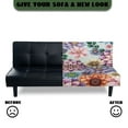 thumbnail image 4 of Yuyamidu Mandala Futon Cover Armless Sofa Covers Soft Futon Mattress Cover with Elastic Edge Easy to Install Rv Jackknife Sofa Covers Gift for Holiday, 4 of 8