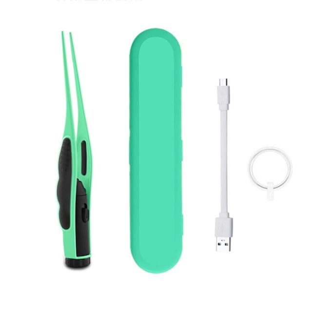 Pinzas para orejas Herramienta de eliminación de cera para oídos con lupa de luz LED Labymos pinza