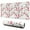 Pioneer Flower Floral-1, variant on Long Mouse Pads for Desk,Pioneer Flower Floral Print Pattern Desk Mats on Top Of Desks, Desk Mouse Pad Extra Large with 3mm Non-Slip Base and Stitched Edge for Gaming,Office,Work,Home 31.5"x11.8"