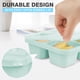 thumbnail image 5 of Xihbxyly Lonchera de Paja de Trigo, Contenedor de Alimentos con Diseño de Cuatro Compartimentos, Tapa Transparente para Refrigerios, Almacenamiento Apilable y Fácil de Limpiar, Ideal para Picnics Al, 5 of 7