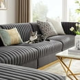thumbnail image 4 of Sanguine Channel Tufted Performance Velvet 5-Piece Modular Sectional Sofa, 4 of 6