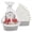Gray, variant on 10 Pack Cotton Rope Woven Gift Baskets with Clear Bags and Bows, 8.07" x 7.87" x 4.72", Baby Shower, Holiday, Birthday, Storage Basket Set, Gray