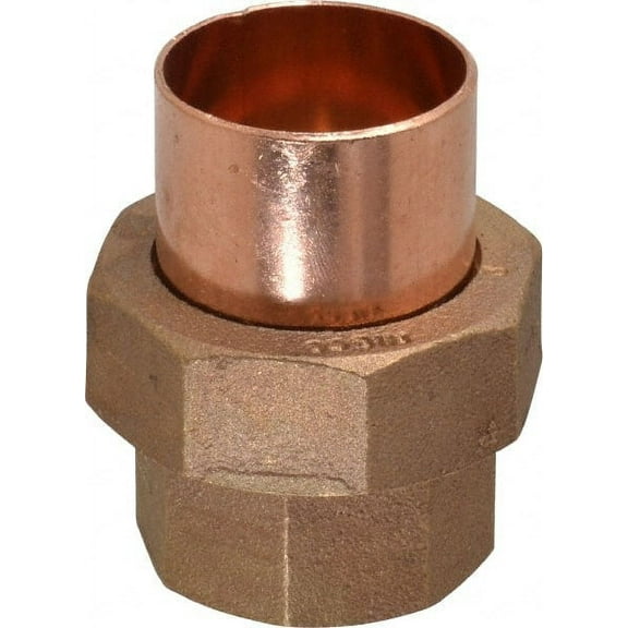 Nibco Union,Cast Copper,1-1/2" Tube,CxC C733 11/2