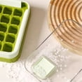 thumbnail image 4 of Hot Sale!Ice Cube Moldice Cube Tray with Lid and Container Pack of 15 Ice Cubes Ice Cube Tray Ice Cube Tray for Freezer with Container Tea and Coffee Bar Accessories(Green), 4 of 9