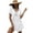 White, variant on FOLUNSI Womens Plus size Swimsuit Cover Ups V Neck Lace Crochet Summer Bikini Beach Cover ups Dress for Swimwear S-3XL