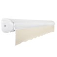 thumbnail image 3 of AWNTECH 24x10 Key West Right Motor Patio Retractable Awning Outdoor Canopy Sun Shade with Heavy-Duty Cassette, Linen, 3 of 3