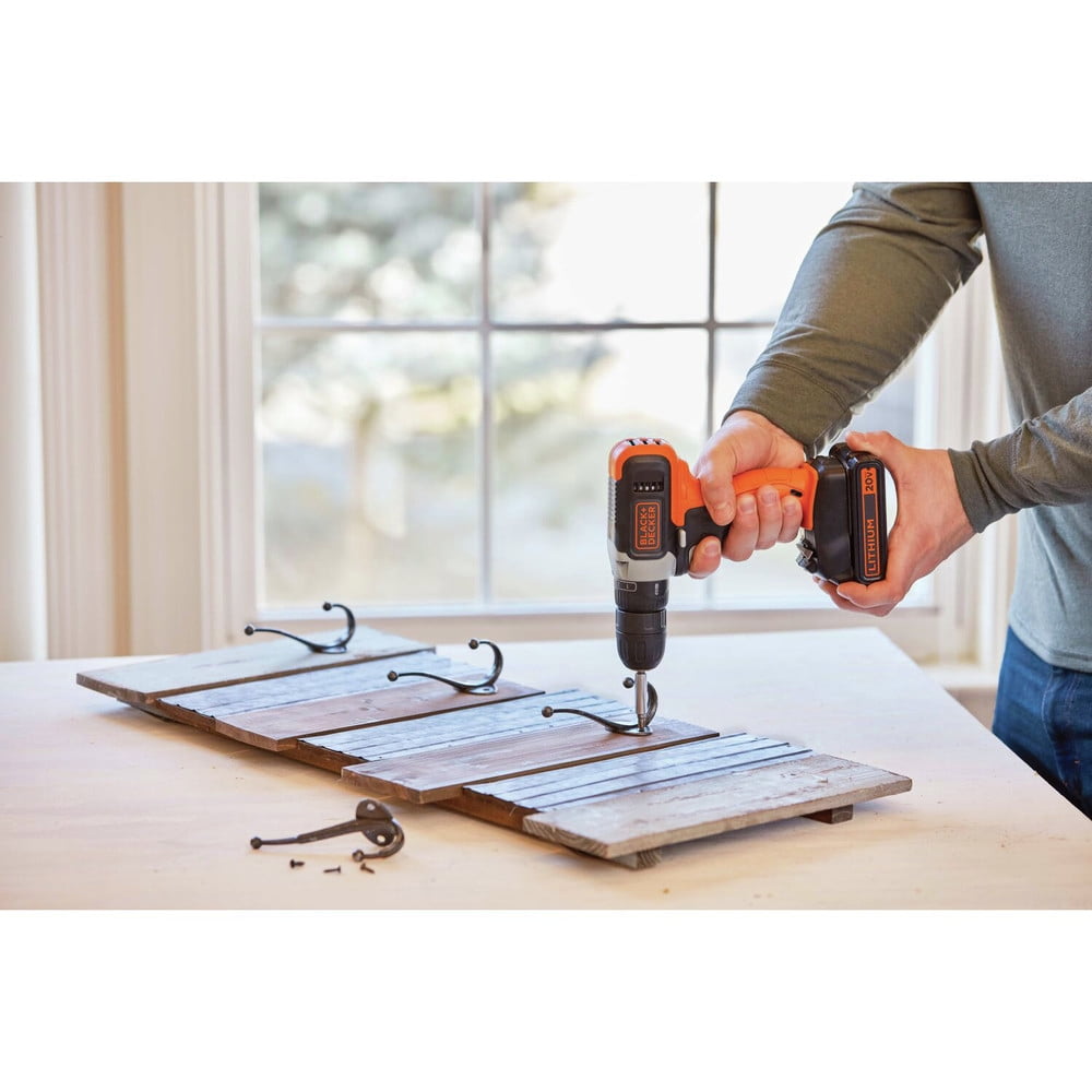 BLACK+DECKER 20V MAX Cordless Drill, 1.5Ah, 28 Piece, Battery and Charger Included