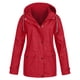 thumbnail image 1 of Pntutb Chaqueta de lluvia sólida para mujer al aire libre de talla grande impermeable con capucha impermeable a prueba de viento Pntutb Pntutb-3667, 1 of 4